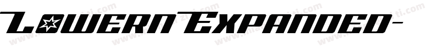 Lowern Expanded字体转换